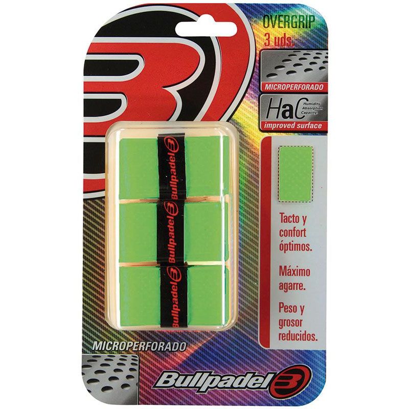 Bullpadel GB1705 Overgrip Groen 3 St.
